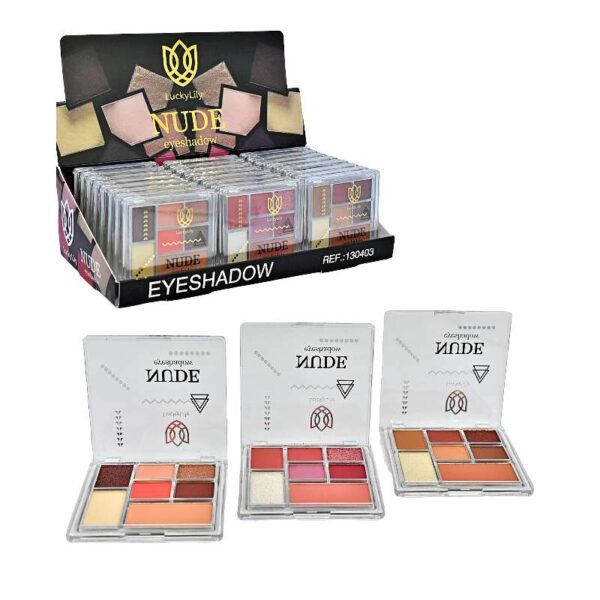 Sombra para rostro Nude Eyeshadow 7 colores Lucky Lily