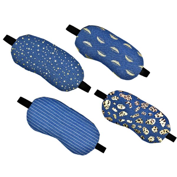 Antifaz con gel en diseño de estrellas, lineas, plumas y guepardo