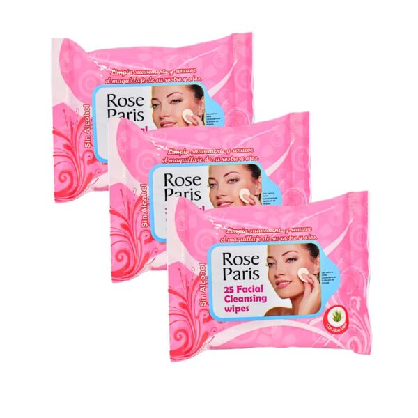 Toallitas desmaquillantes Rose Paris con aloe vera