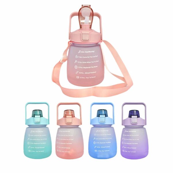 Botella de agua deportiva motivacional tipo cantimplora de 1,250ml