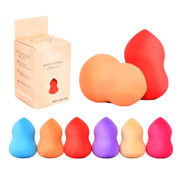 Esponja para maquillaje presentación de pera Mix color Makeup Sponge