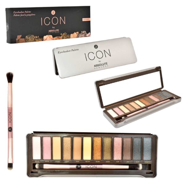 Sombras para ojos de 12 colores ICON Absolute New York