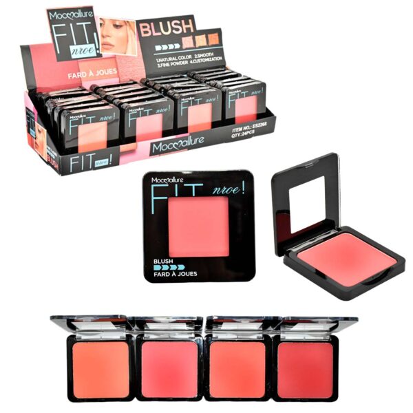 Rubor para rostro Mocoallure FITnroe! presentación cuadrada