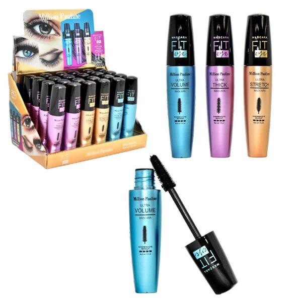 Máscara para pestañas Million Pauline FITeye metálico 15ml