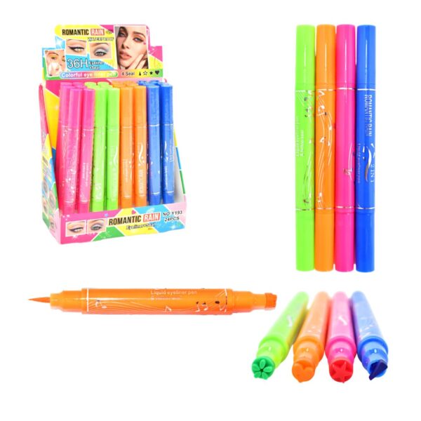 Delineador y sello de colores Romantic rain waterproof 36H