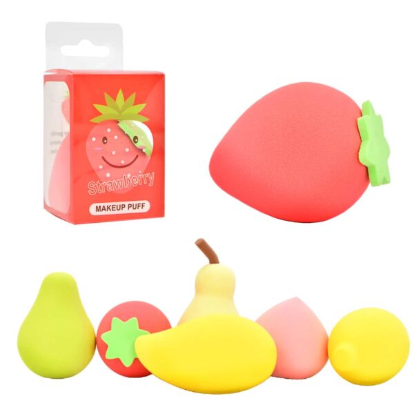 Esponja en Presentacion de Frutas Makeup Puff