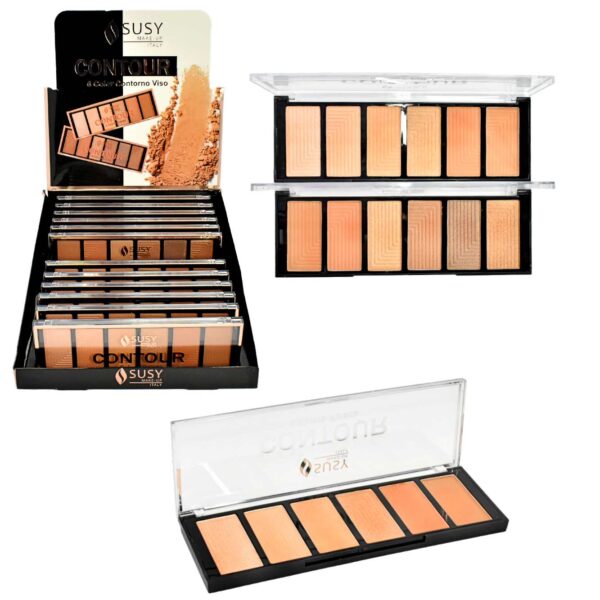Contorno para rostro Contour Susy Make-up Italy 6 colores