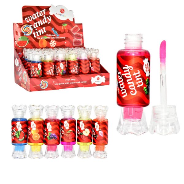 Brillo labial con diseño de dulces LIDANXIU caja roja