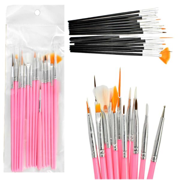 Kit de pinceles para uñas 15 unidades
