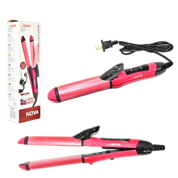 Plancha para el cabello 2 en 1 new NOVA
