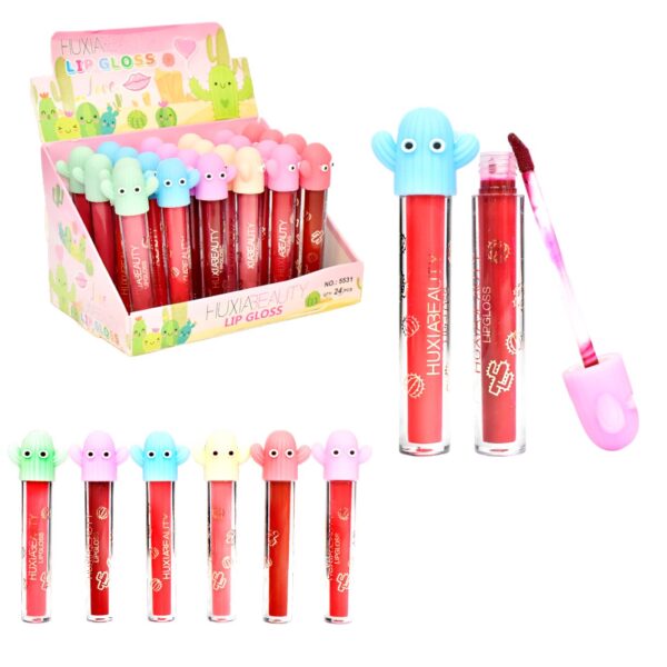 Labial líquido con presentación de cactus HuxiaBeauty