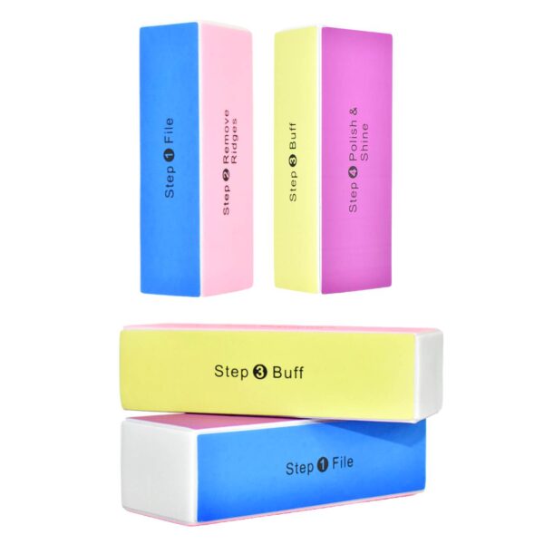 Lima rectangular Step buff 4 usos colores surtidos