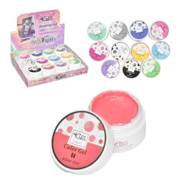 Esmalte en gel para decoración de uñas Kiss UV&LED