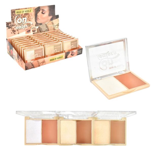Paleta de iluminador y contorno facial iman of noble 2C