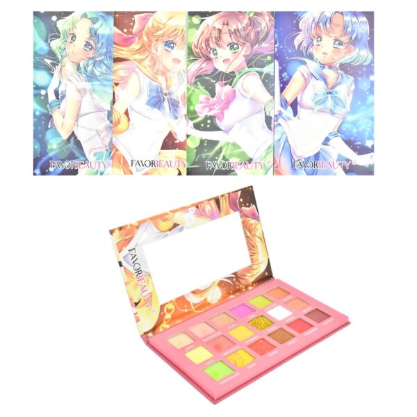 Sombra de 18 colores presentación de anime FavorBeauty