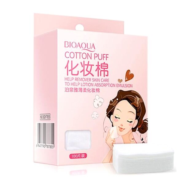 Almohadilla fina de algodón suave 100pcs Bioaqua
