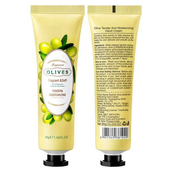 Crema hidratante para manos sadoer de Oliva 30g