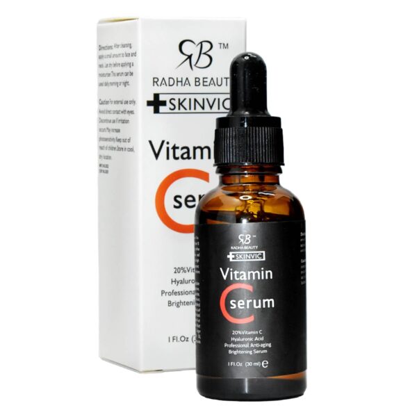 Suero facial hidratante de vitamina C y ácido hialurónico Radha Beauty
