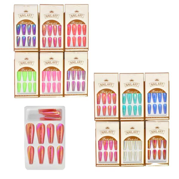 Uñas Press On NAIL ART HUASISI surtidas - Imagen 4