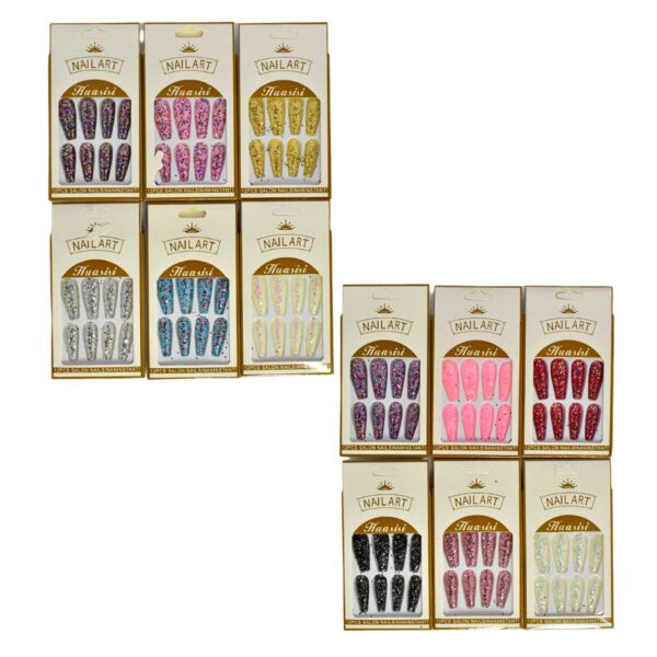 Uñas Press On NAIL ART HUASISI surtidas - Imagen 2