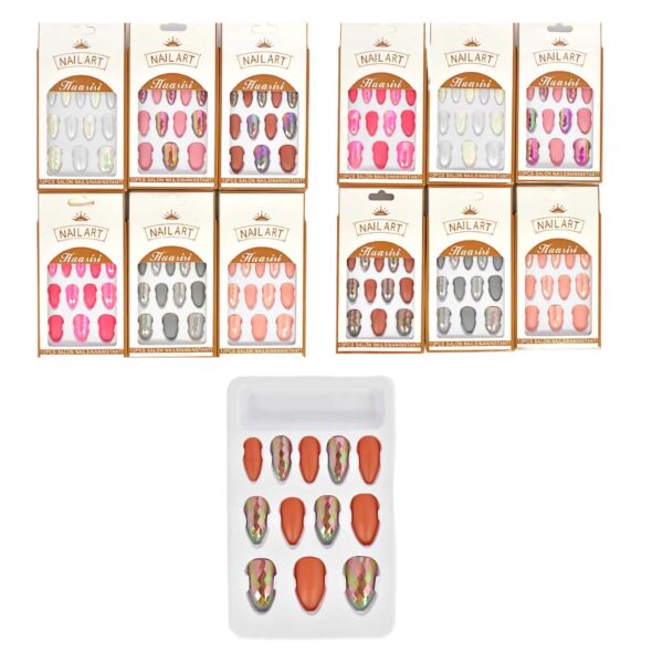 Uñas Press On NAIL ART HUASISI surtidas