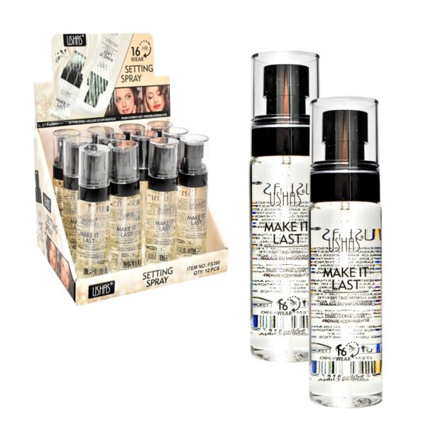 Spray Sellador De Maquillaje Ushas Presentación Transparente 80 mL
