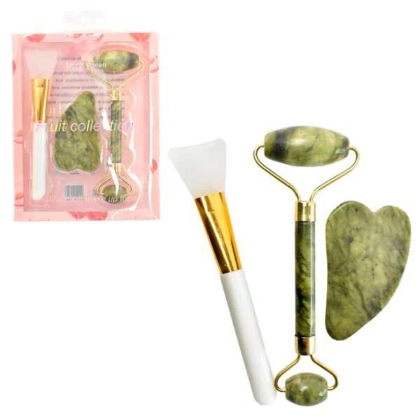 Kit Para Skincare De Roller, Guasha Y Brocha Facial