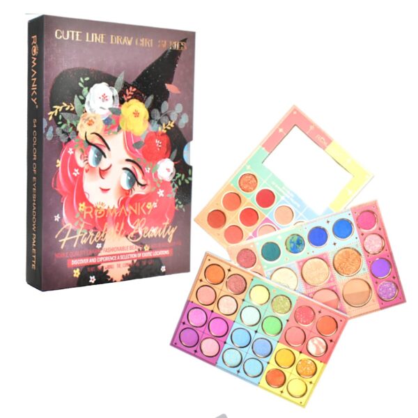 Sombra Romanky Harebell Beauty De 3 Niveles Y 54 Colores