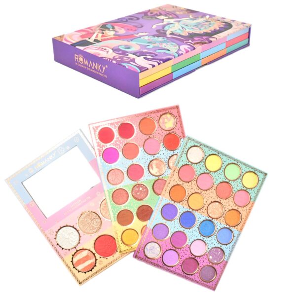 Paleta ROMANKY de Sombras, Rubores e Iluminadores