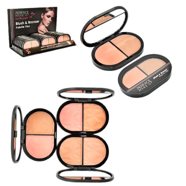Duo De Rubor Y Bronceador Perface Make Up Caja Negra