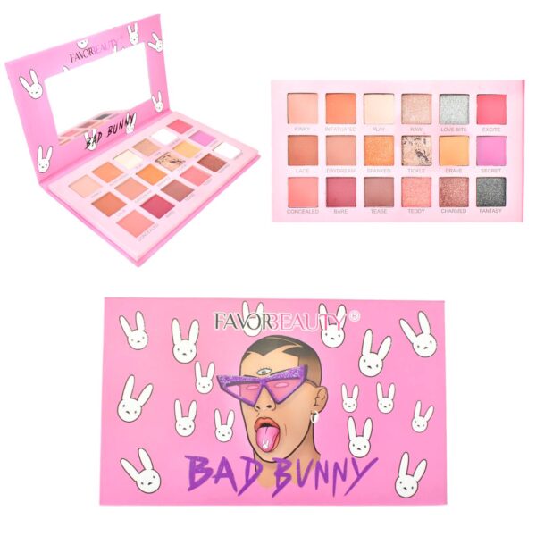 Sombras Bad Bunny Caja Rosada Favor Beauty