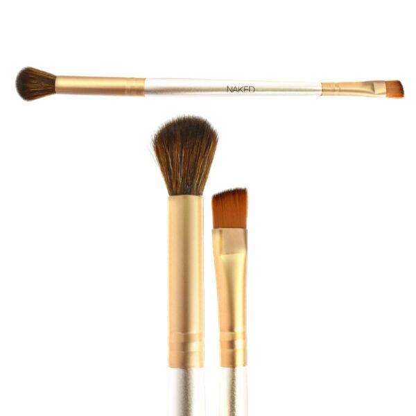 Brocha Doble Naked Para Cejas Y Sombras Presentacion Dorada LOTE1