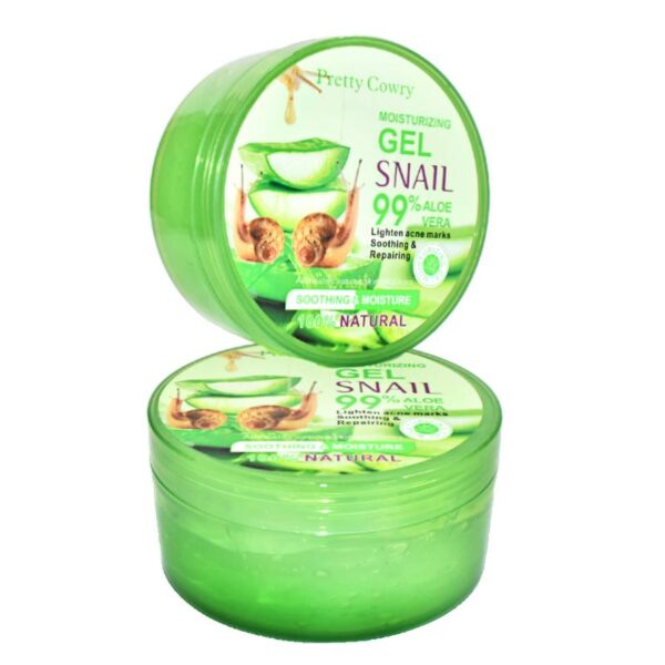 Gel Hidratante De Aloe Vera Y Caracol En Tarro Pretty Cowry