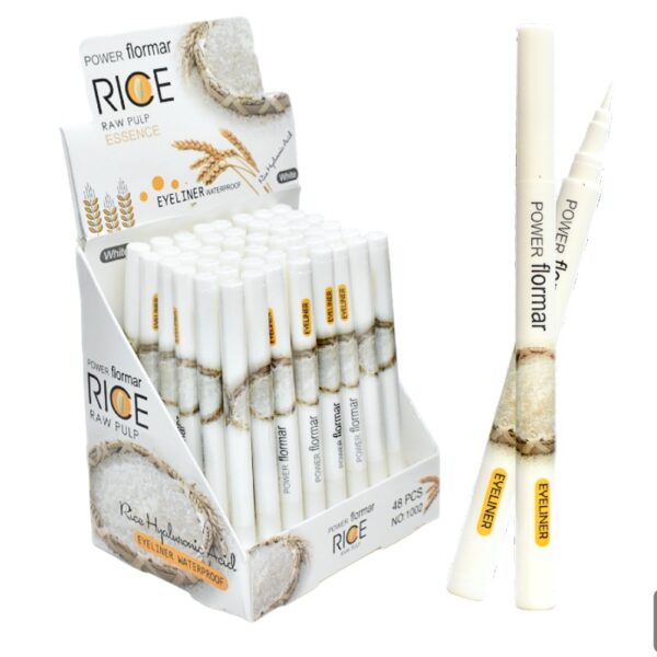 Delineador Para Ojos Blanco Power Flormar Caja Blanca