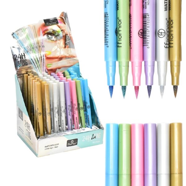 Delineador De Ojos De Colores Ffiomror Contra El Agua Plumon