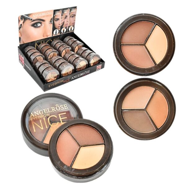 Sombra, Iluminador Y Polvo Para Cejas Angel Rose 3 Colores Surtidos - Imagen 2
