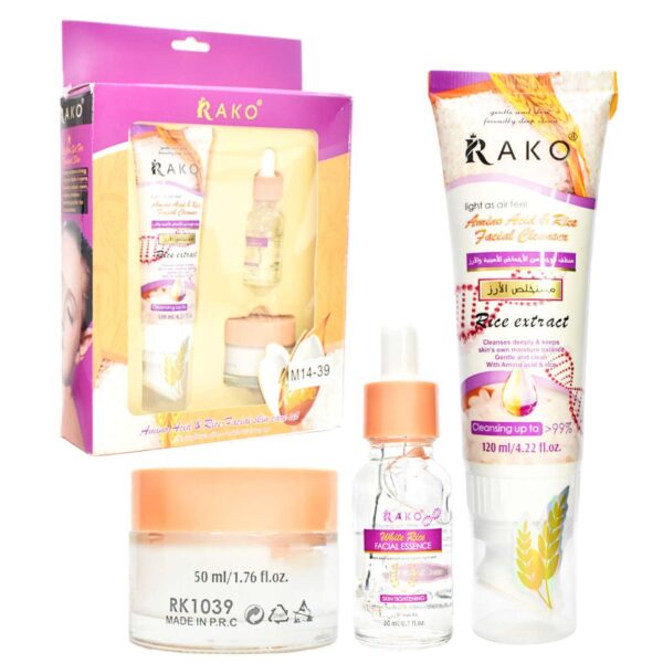 Kit De Rostro Vitamina E Y Arroz Rako
