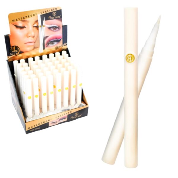 Delineadores Para ojos Ffiomror Color Blanco Water Proof