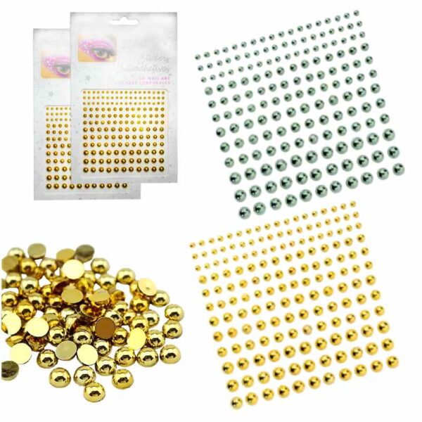 Perlas Decorativas Adhesivas Para Contorno de Ojos
