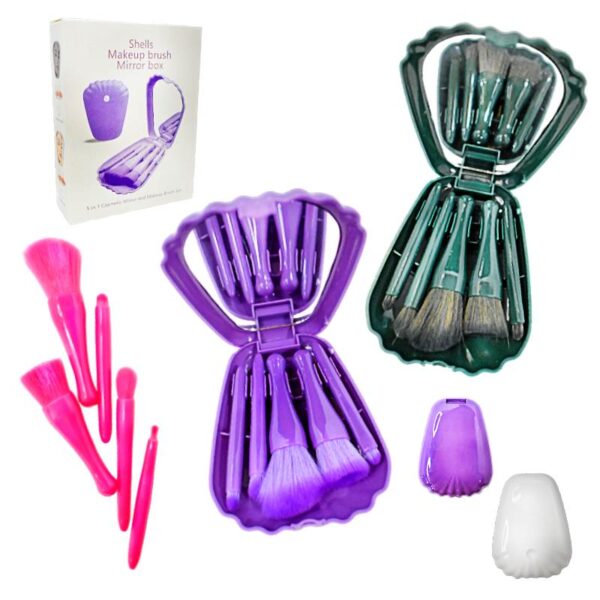 Kit de Brochas de 5PCS en Presentación de Concha LT1