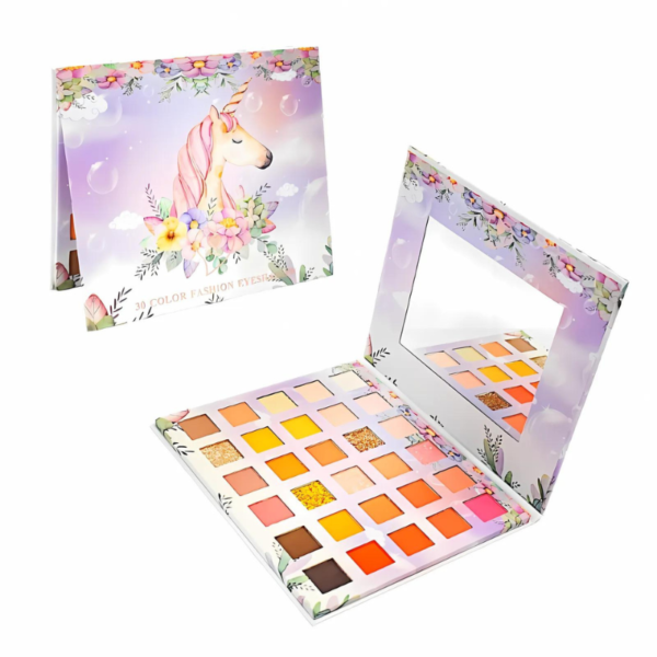 Paleta de sombras 30 colores FASHION EHESHADOW presentacion UNICORNIO