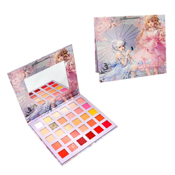 Paleta de sombras de 30 colores FASHION EYESHADOW presentacion niñas coreanas