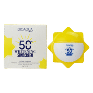 Crema aclarante con protector solar de alta cobertura presentacion de sol BIOAQUA