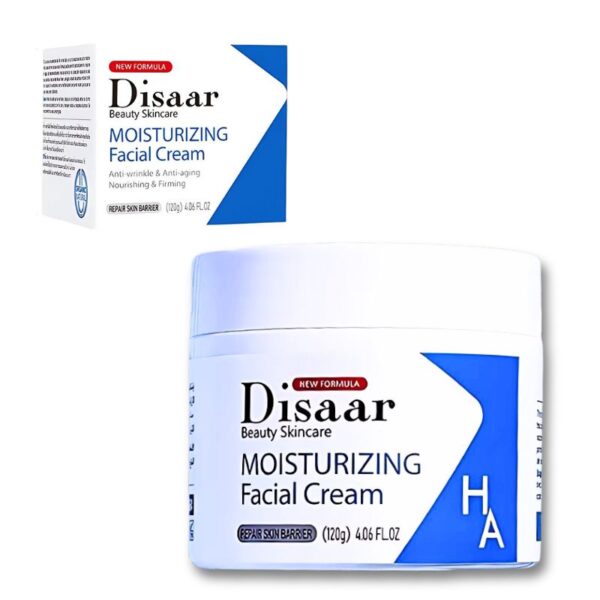 Crema facial hidratante, anti-envejecimiento, reafirmante y nutritiva DISAAR